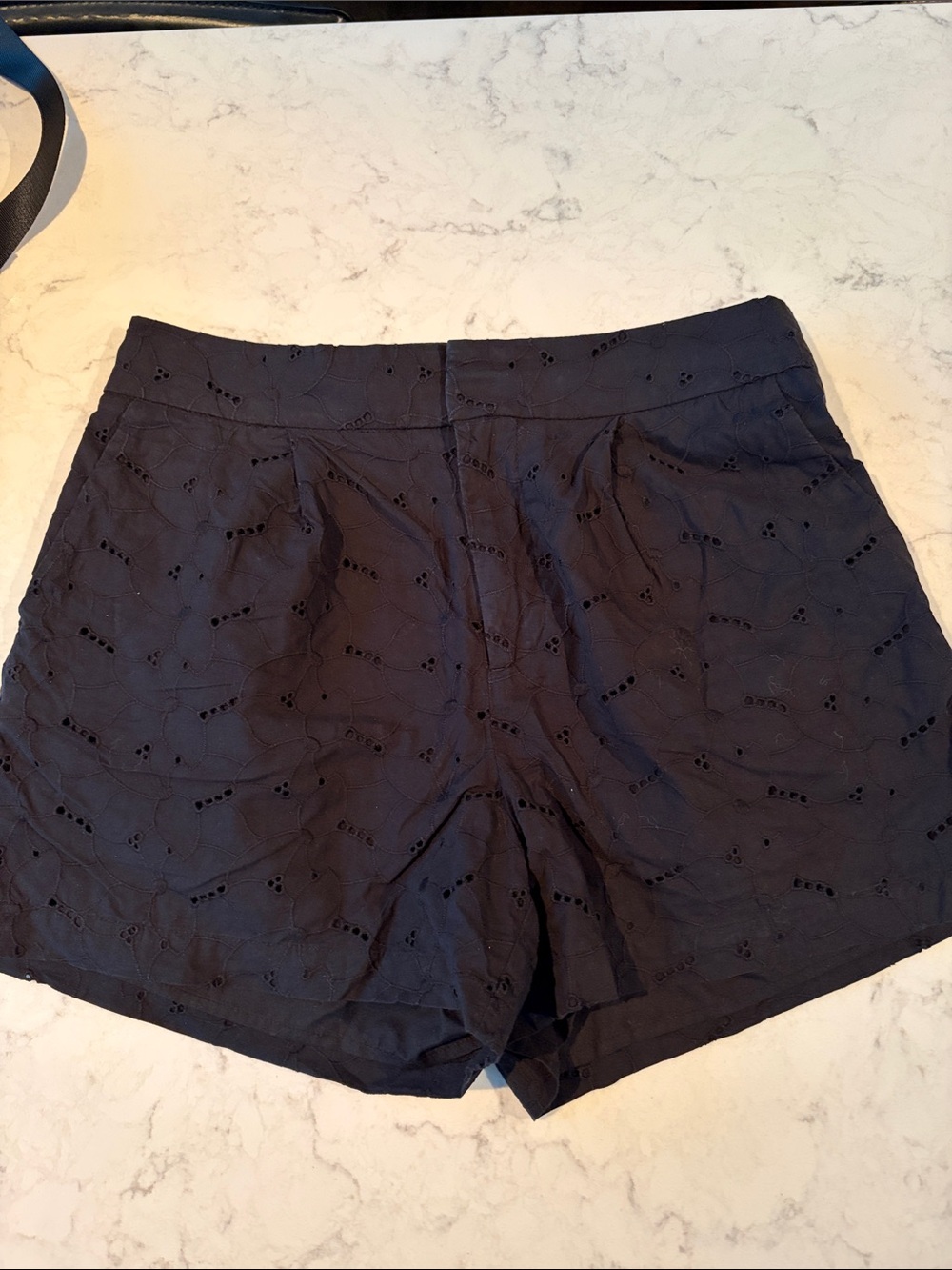 A New Day Women’s Eyelet Shorts in Black